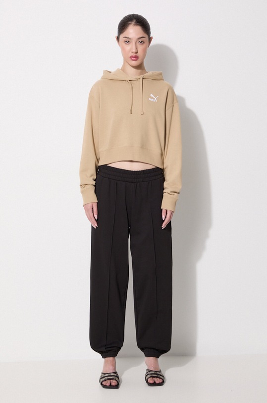 Puma hanorac de bumbac BETTER CLASSIC 624229 bej AW24