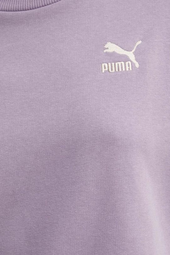 Puma bluza bawełniana BETTER CLASSIC 624231 fioletowy