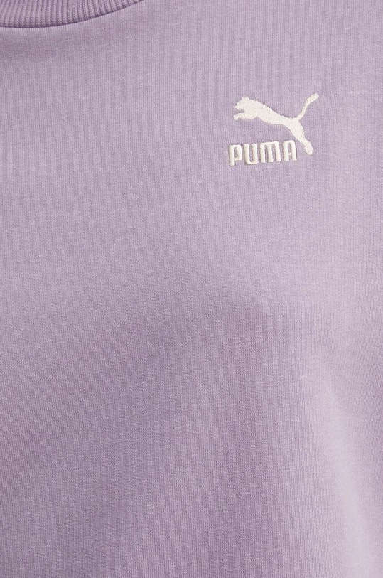 Памучен суичър Puma BETTER CLASSIC 624231 виолетов