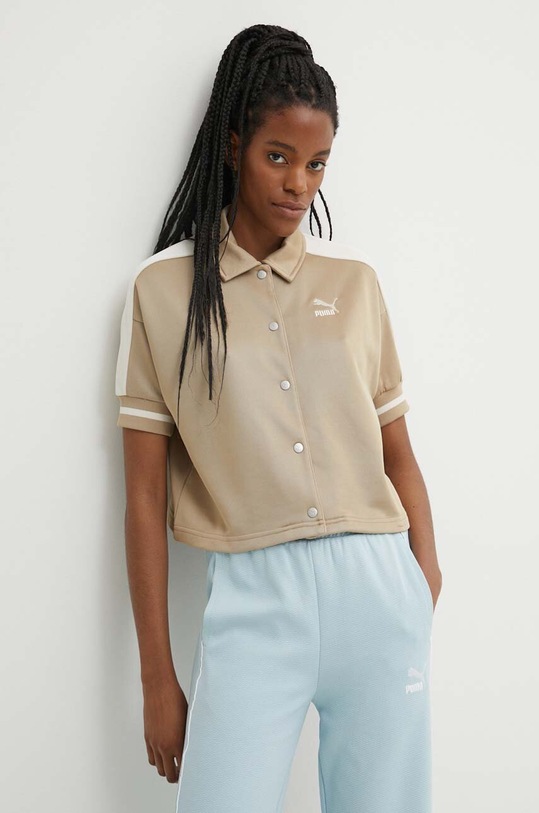Puma bluza T7 pozostałe beżowy 624343