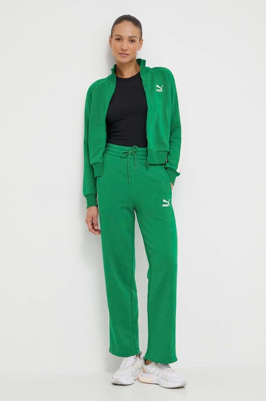 Puma felső Iconic T7 625602 zöld SS24