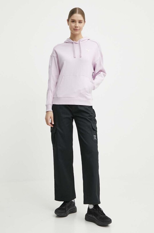 Бавовняна кофта Puma 677885 фіолетовий SS24