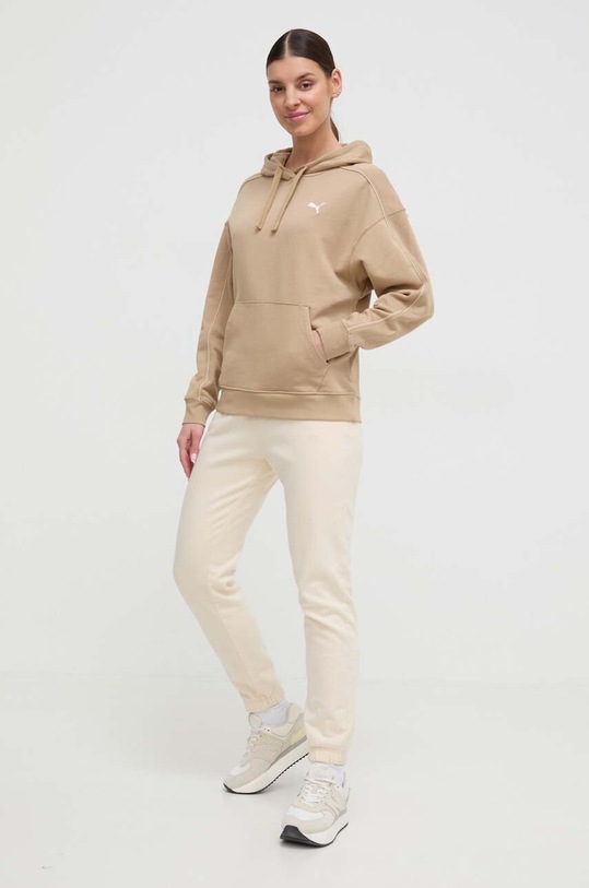 Puma bluza bawełniana HER 677885 beżowy SS24