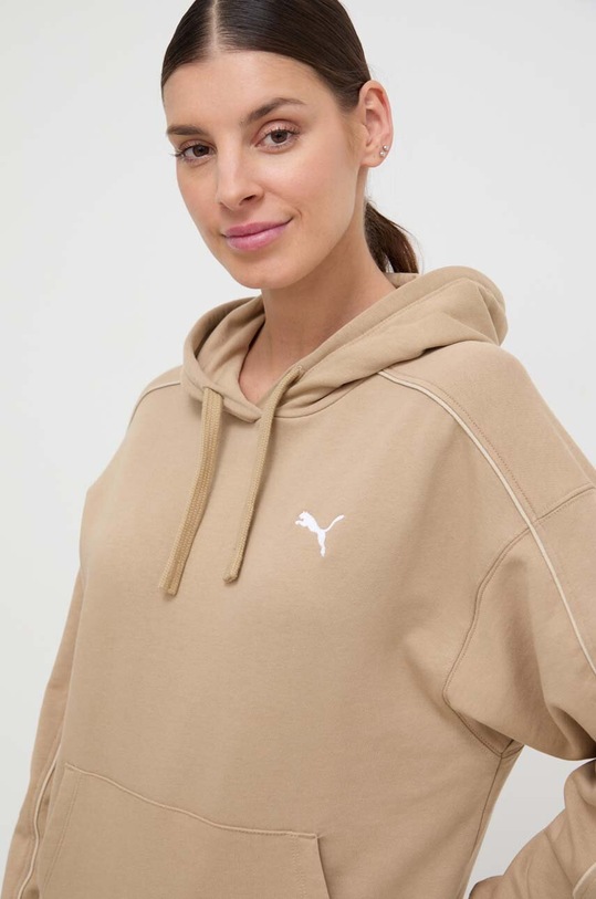 Puma bluza bawełniana HER beżowy 677885