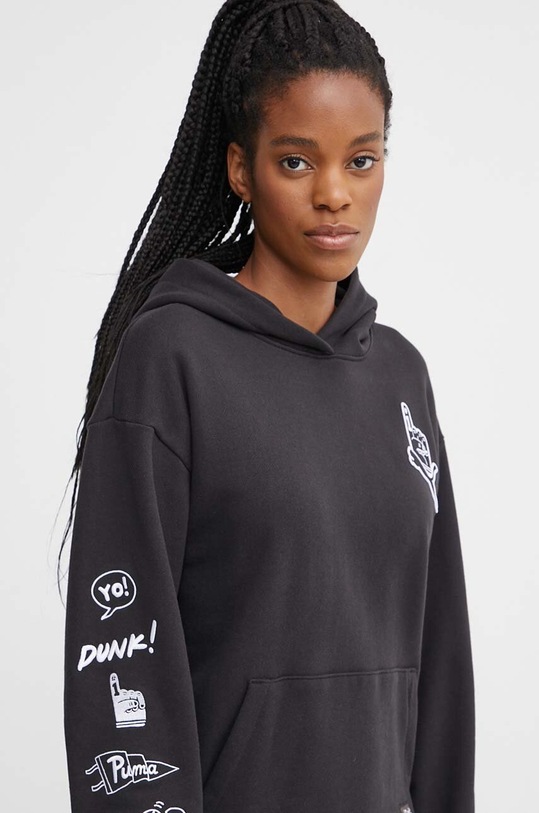 Puma bluza bawełniana PUMA X SOPHIA CHANG czarny 624629