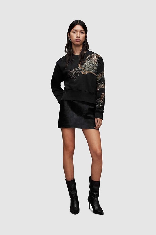 AllSaints hanorac de bumbac Dragon WM214Z negru