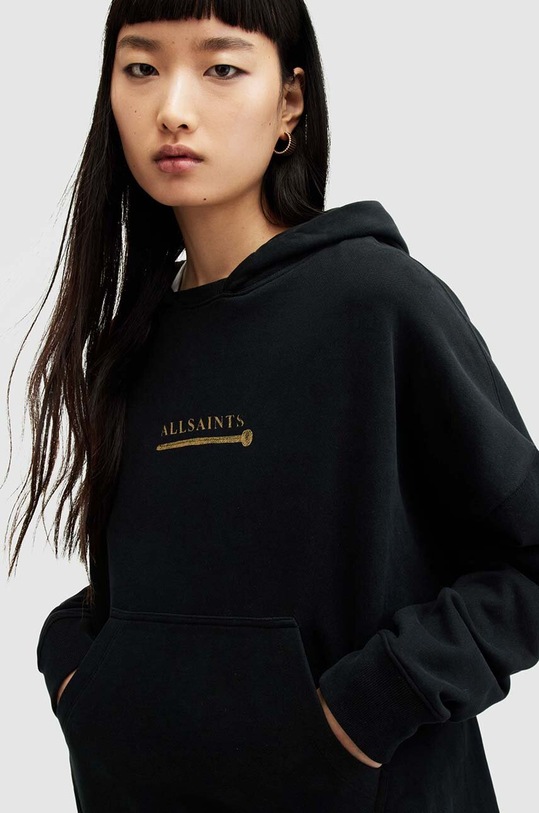 Дрехи Памучен суичър AllSaints Perta Etienne WG510Z черен