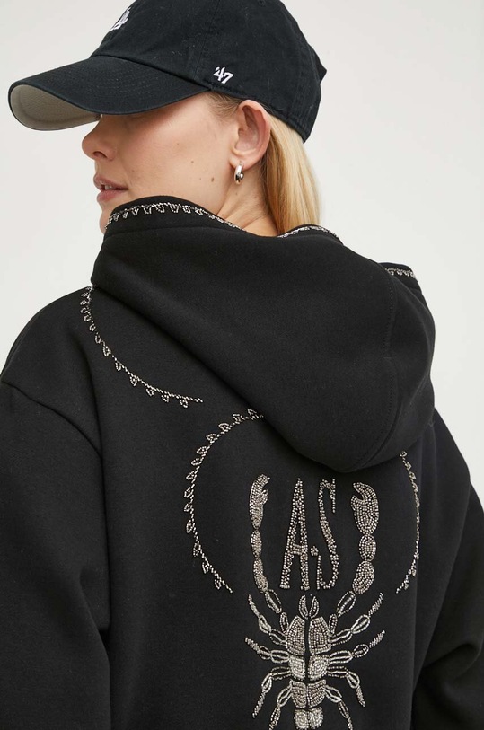 Μπλούζα AllSaints SCORPION με κουκούλα μαύρο WG518Z