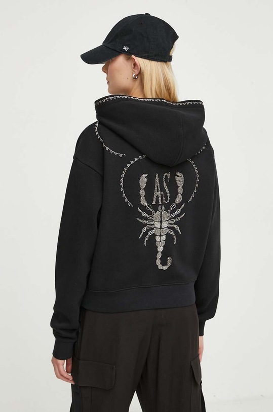 Μπλούζα AllSaints SCORPION μαύρο WG518Z