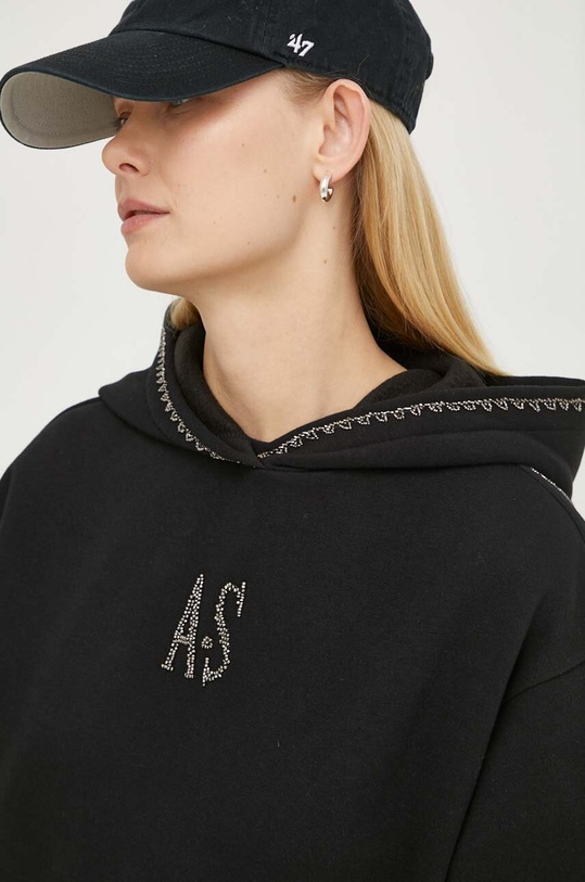 Μπλούζα AllSaints SCORPION WG518Z μαύρο