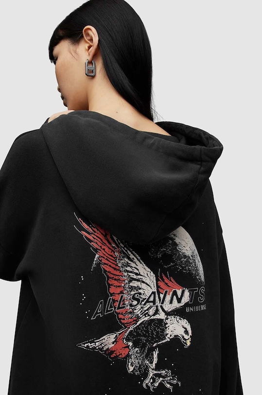 Ρούχα Βαμβακερή μπλούζα AllSaints STARDUST WG026Z μαύρο