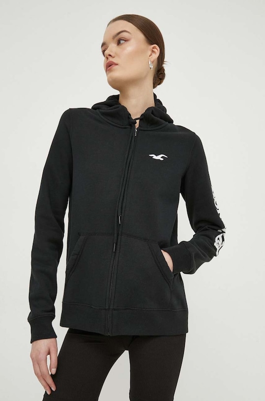 Mikina Hollister Co. s kapucňou čierna KI352.4056.900