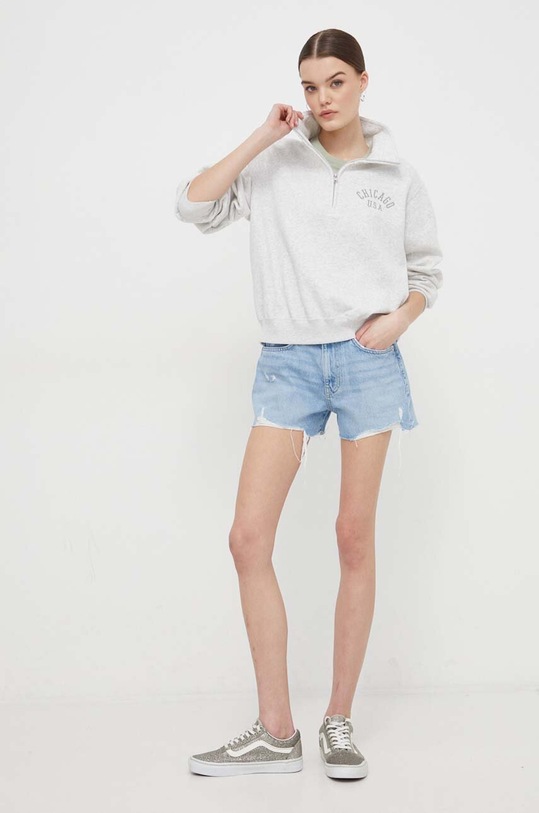 Hollister Co. bluza KI352.4128.112 gri SS24