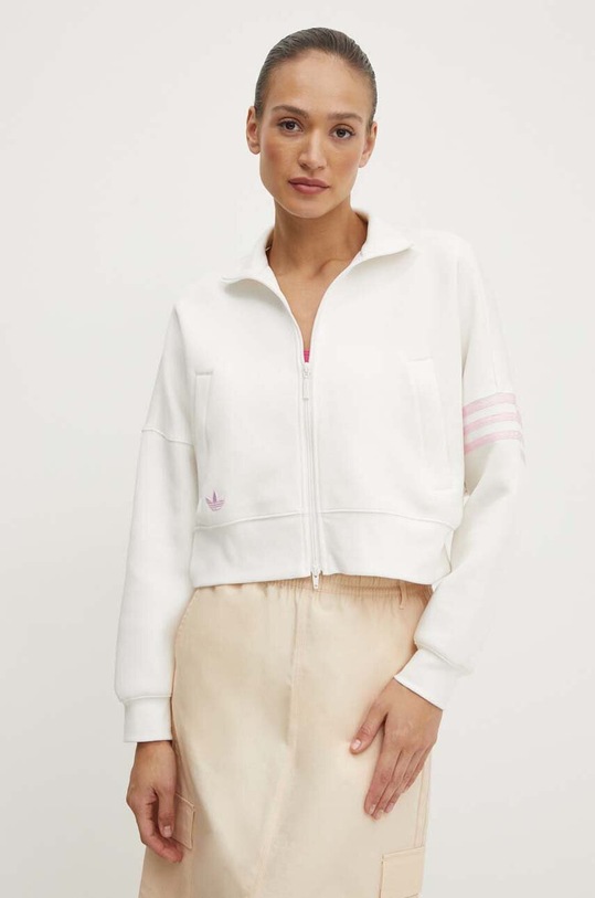 Mikina adidas Originals bez kapuce béžová IU2506