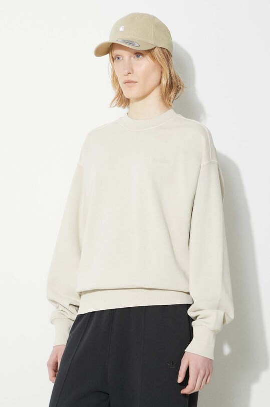 Carhartt WIP felpa in cotone Duster Script Sweat beige I033054.1YCGD