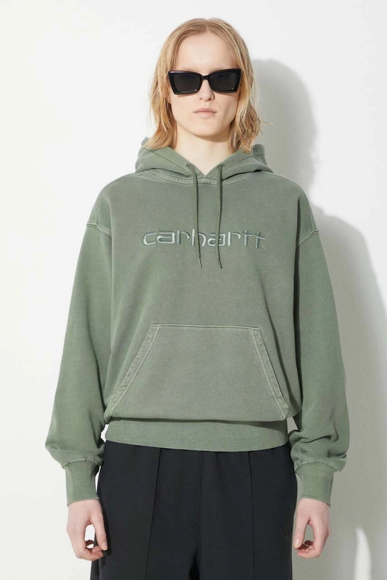 Хлопковая кофта Carhartt WIP Hooded Duster Sweat зелёный I033056.1YFGD