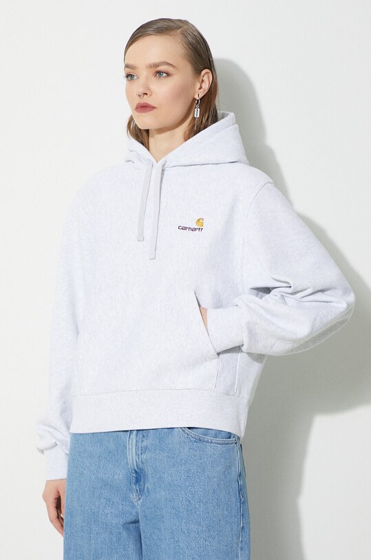 Carhartt WIP bluza HD American Script Sweat szary I033650.482XX