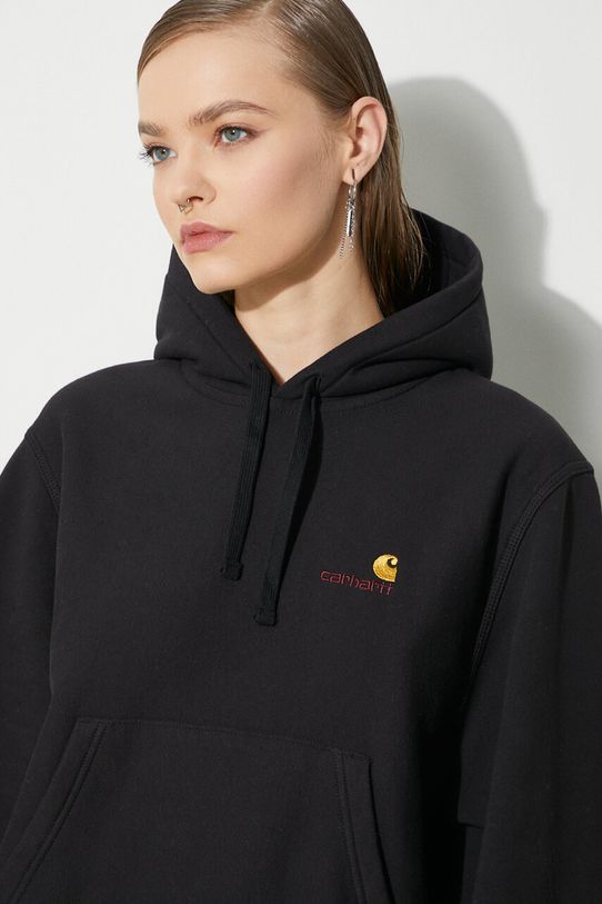 Carhartt WIP sweatshirt HD American Script Sweat applique black I033650.89XX