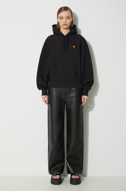Mikina Carhartt WIP HD American Script Sweat I033650.89XX čierna SS24