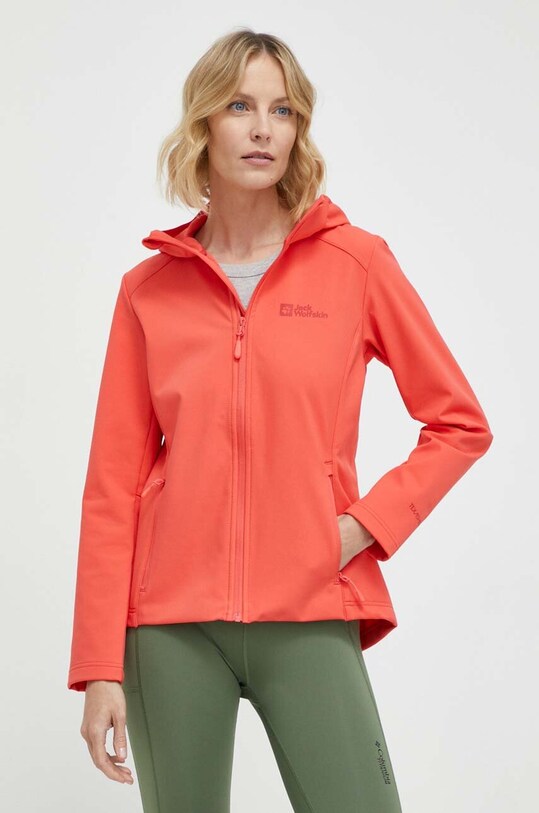Куртка outdoor Jack Wolfskin Bornberg Hoody з капюшоном червоний 1307692
