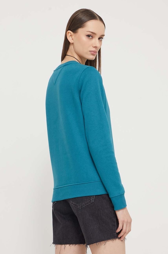 Odzież Tommy Jeans bluza DW0DW17793 turkusowy