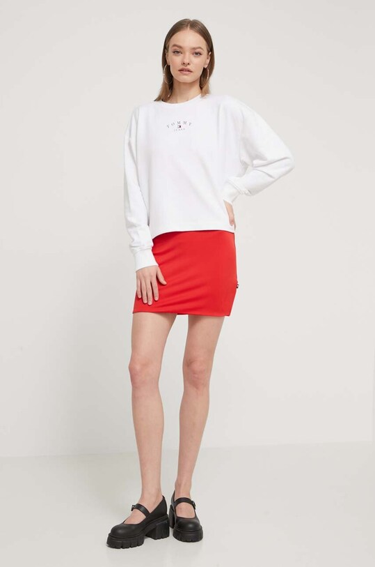 Tommy Jeans bluză DW0DW18143 alb SS24