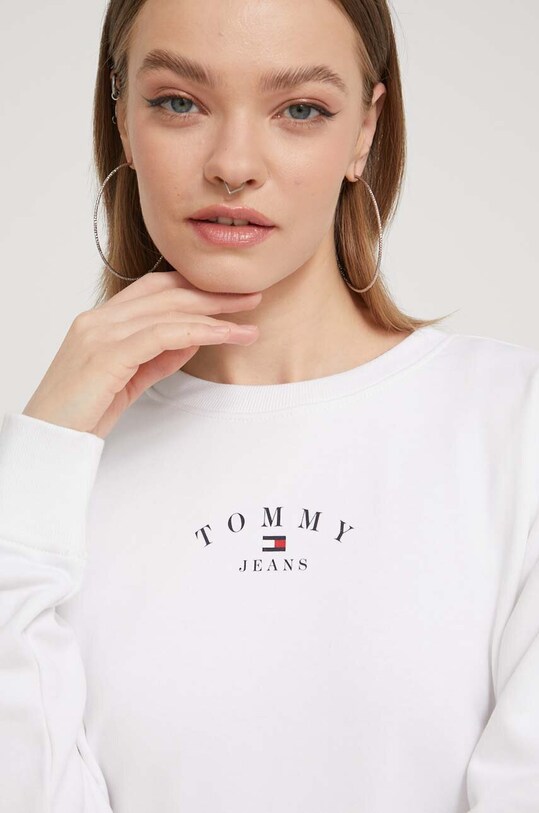 Tommy Jeans bluză alb DW0DW18143
