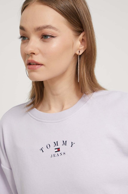 Кофта Tommy Jeans фіолетовий DW0DW18143