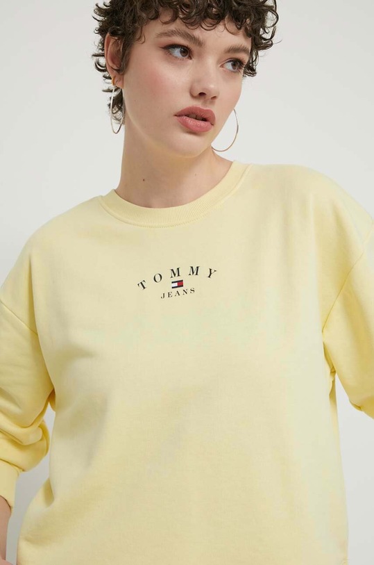 Tommy Jeans bluza żółty DW0DW18143
