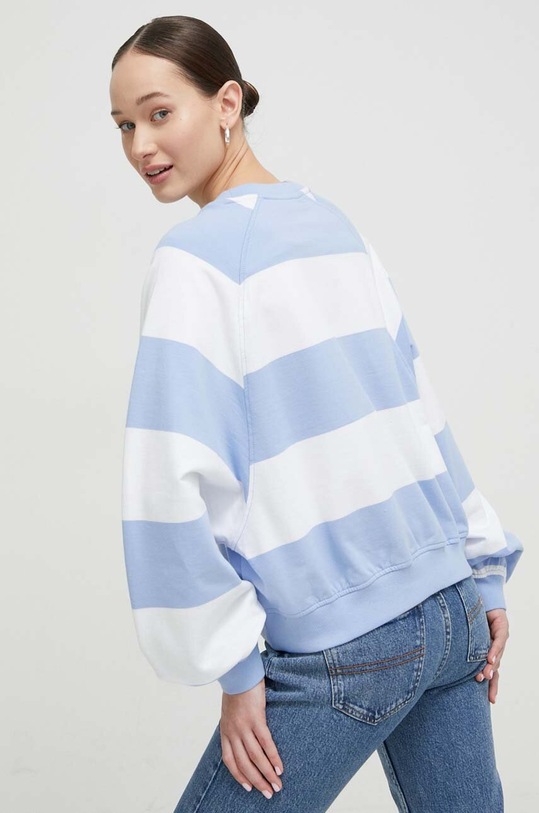 Oblečenie Bavlnená mikina Tommy Jeans DW0DW17789 modrá