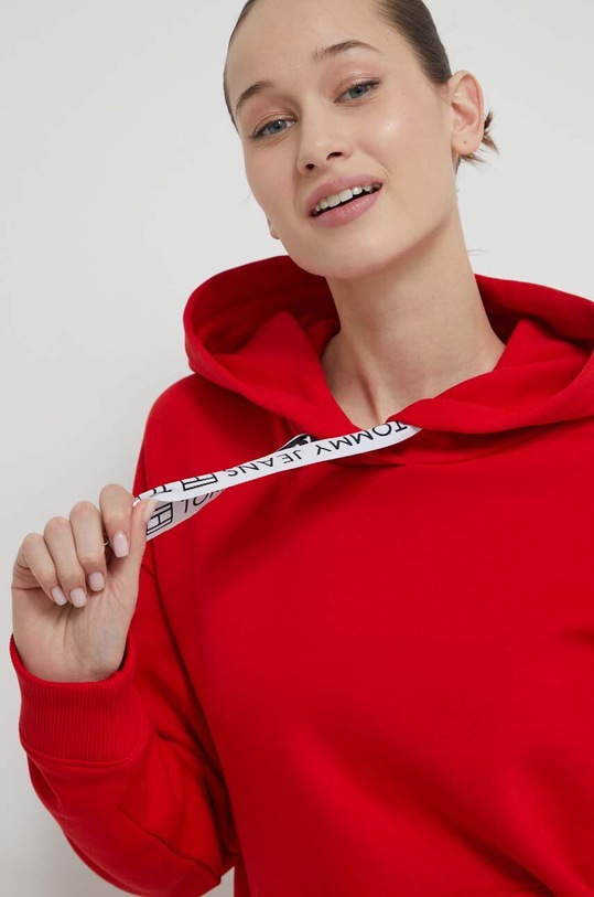 Tommy Jeans bluza czerwony DW0DW17794