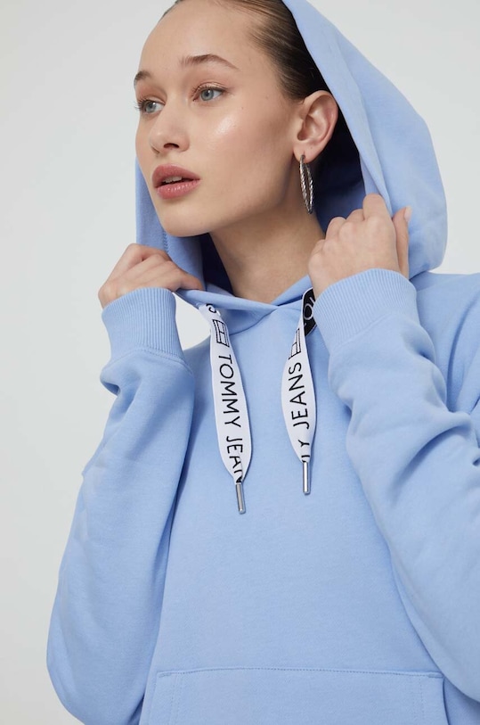 Mikina Tommy Jeans s kapucí modrá DW0DW17794