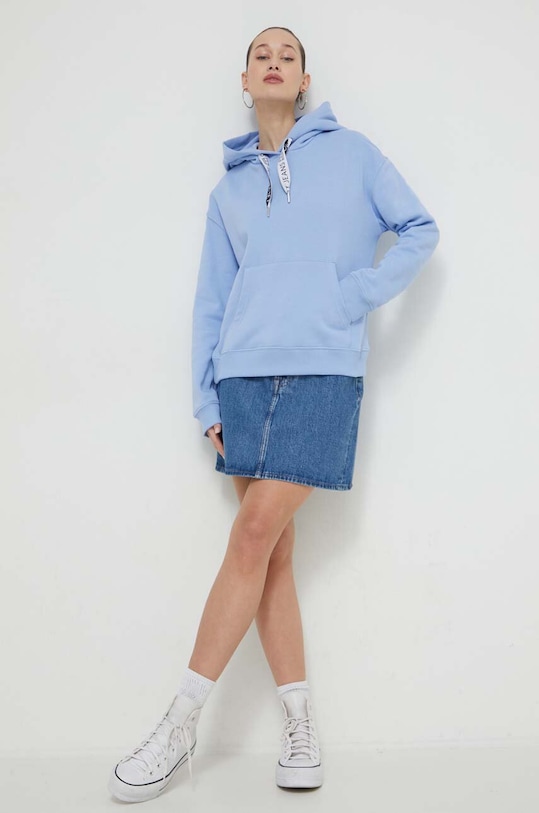 Mikina Tommy Jeans DW0DW17794 modrá AW24