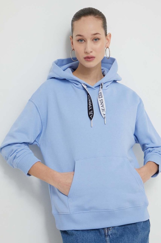 Tommy Jeans bluza niebieski DW0DW17794