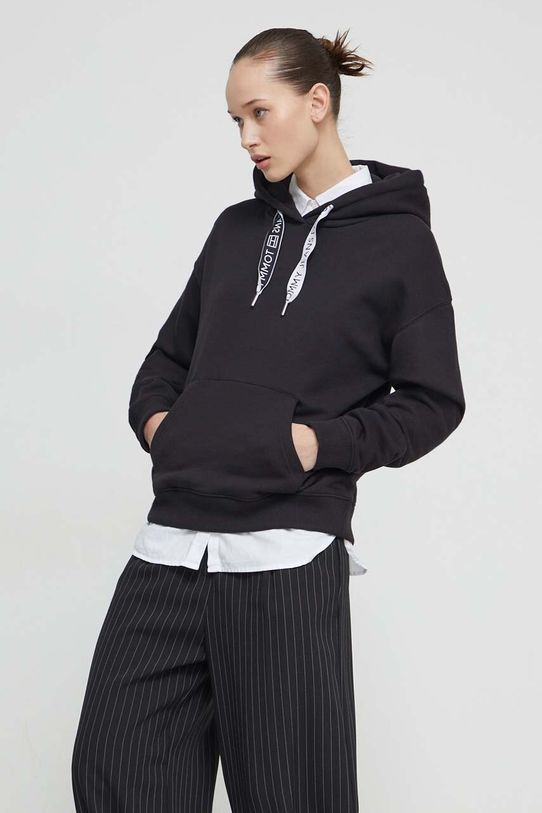 Кофта Tommy Jeans з капюшоном чорний DW0DW17794
