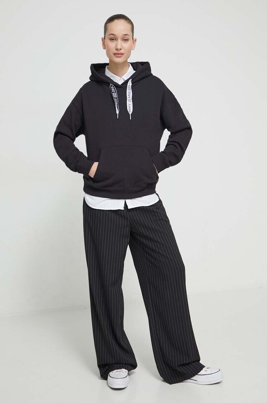 Tommy Jeans bluză DW0DW17794 negru AW24