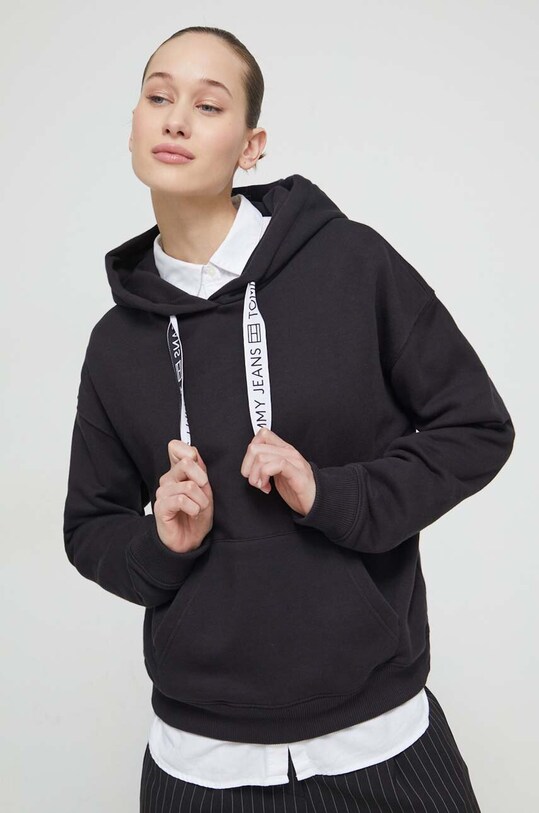 Tommy Jeans bluză negru DW0DW17794