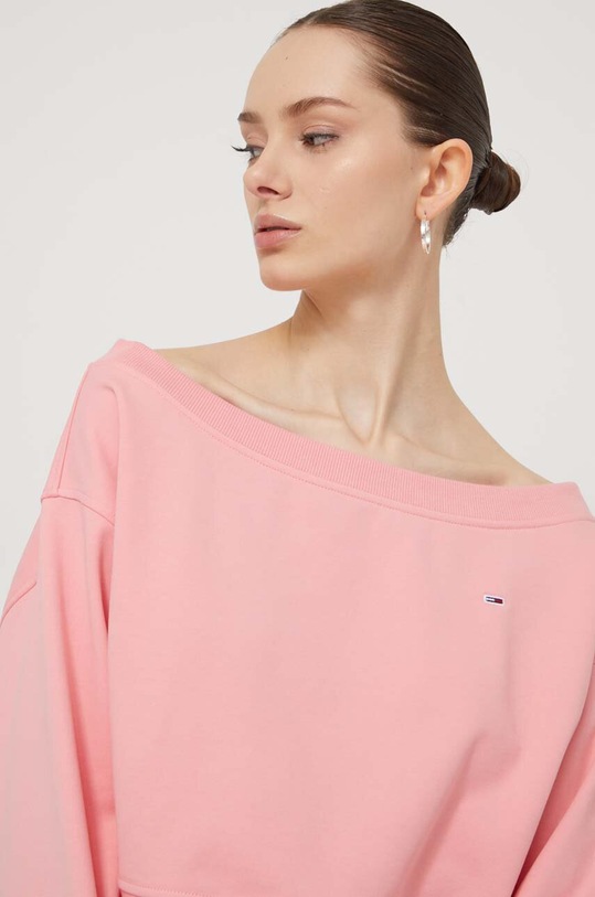 Tommy Jeans bluza różowy DW0DW17956