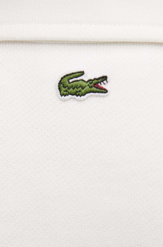 Bavlnená mikina Lacoste biela SF3469