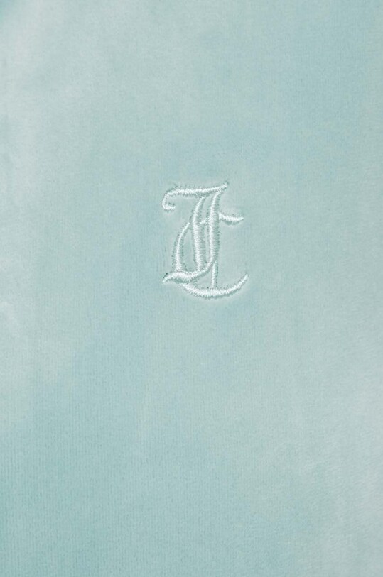 Velúrová mikina Juicy Couture JCAP176.608 zelená