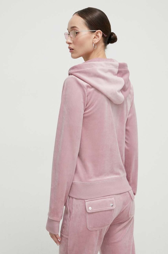 Odzież Juicy Couture bluza welurowa JCAP176.243 różowy