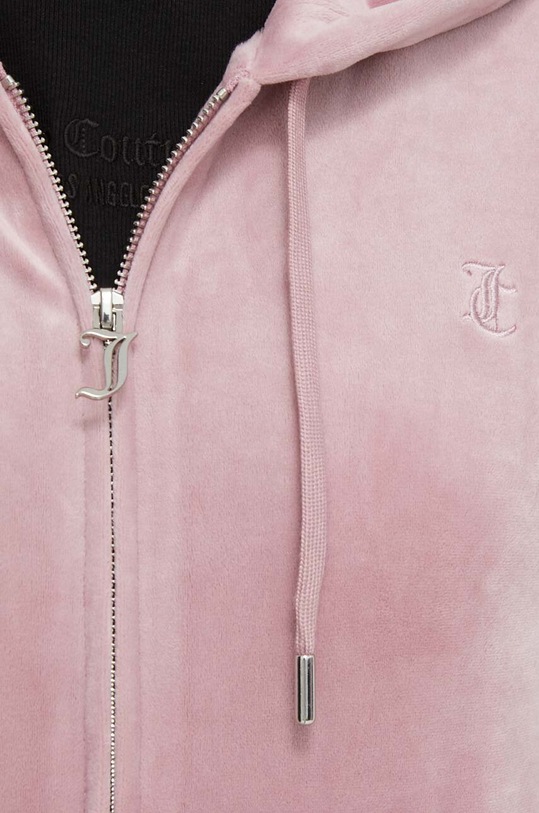 Juicy Couture bluza welurowa JCAP176.243 różowy