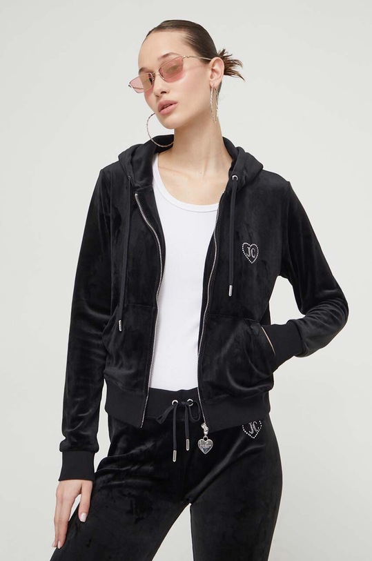 Juicy Couture bluza z elastanem czarny JCBAS223822.101