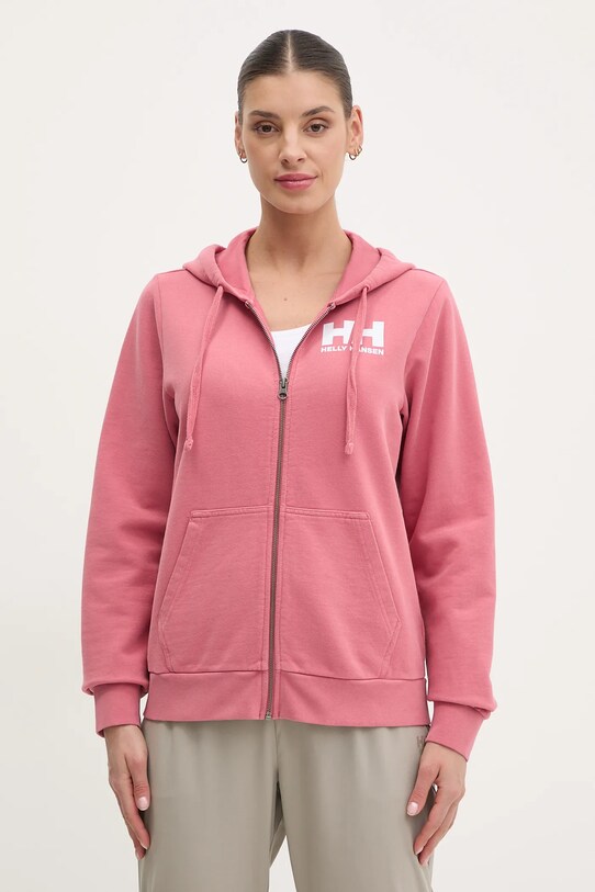 Bombažen pulover Helly Hansen Bombaž roza 34461