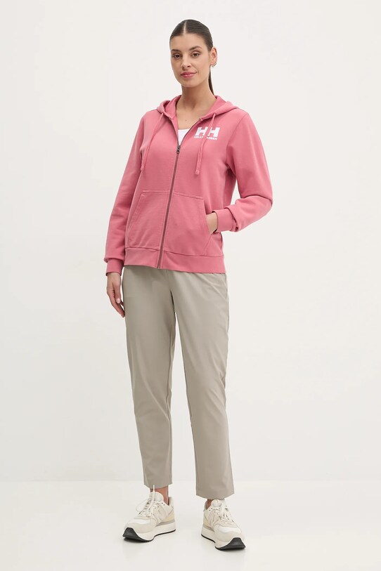 Bombažen pulover Helly Hansen 34461 roza SS25