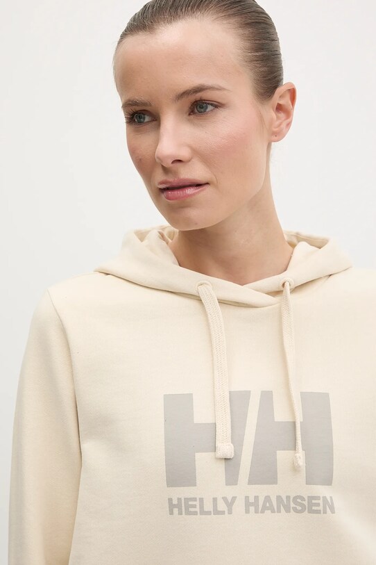 Бавовняна кофта Helly Hansen HH LOGO 2.0 бежевий 34460
