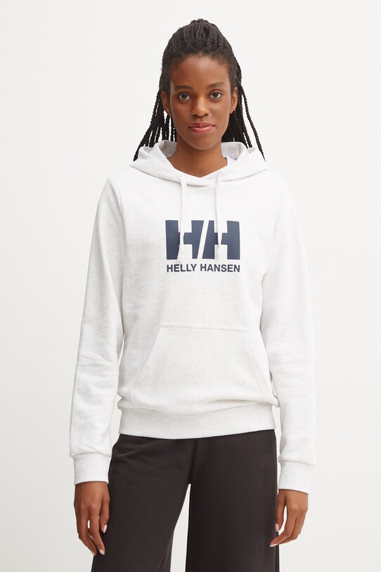 Бавовняна кофта Helly Hansen HH LOGO 2.0 34460 сірий SS25
