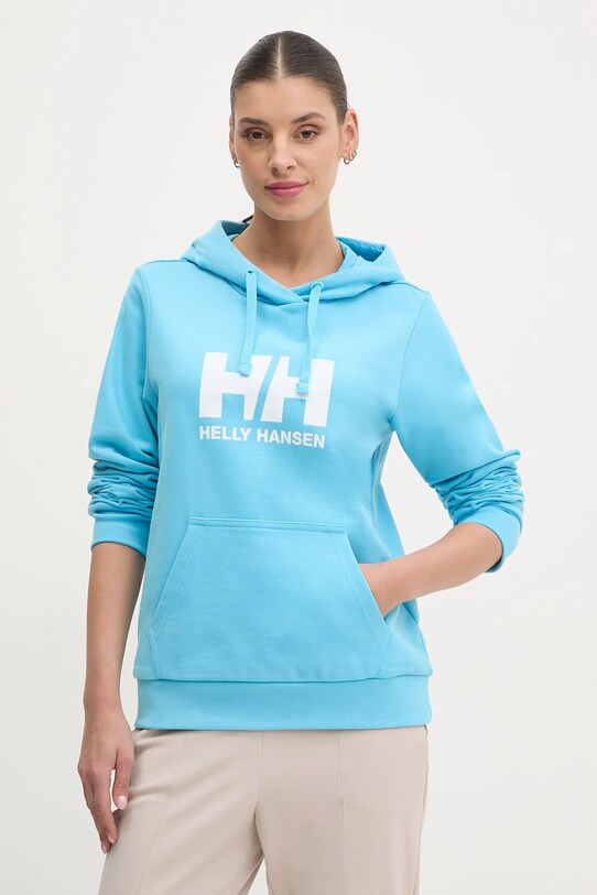 Helly Hansen bluza bawełniana HH LOGO 2.0 niebieski 34460