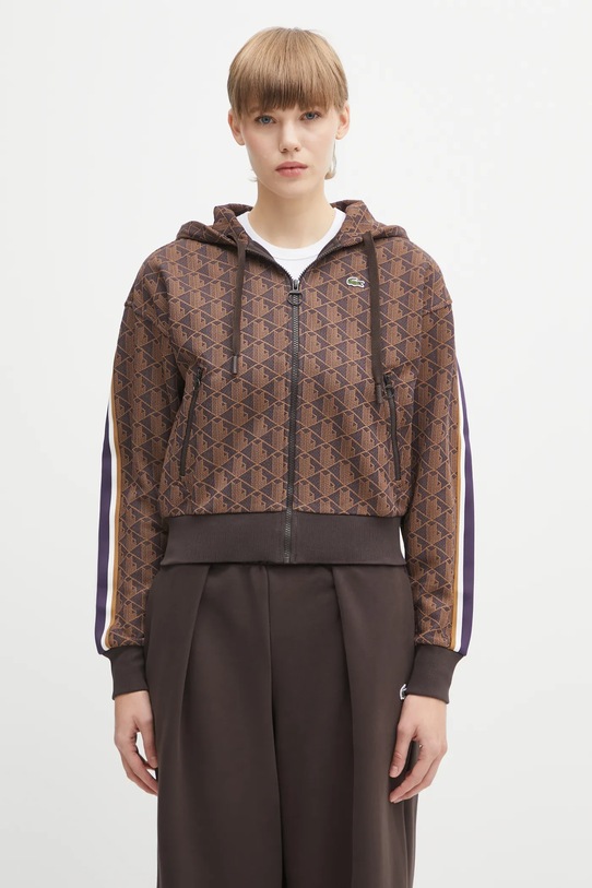 Dukserica Lacoste krivi smeđa SF7606