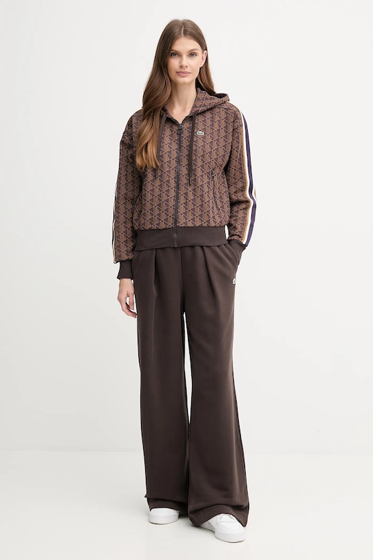 Lacoste bluza SF7606 brązowy AW25